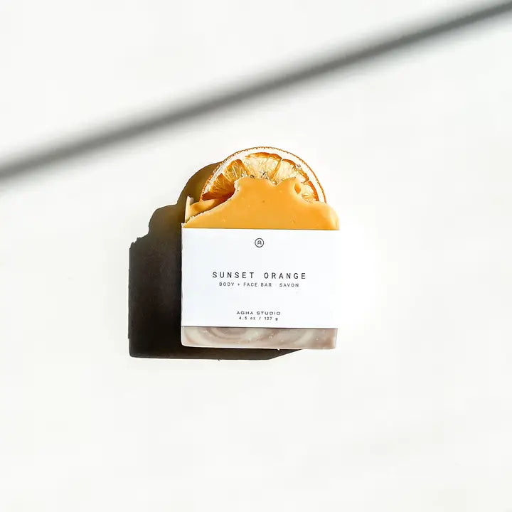 Sunset Orange Body + Face Bar