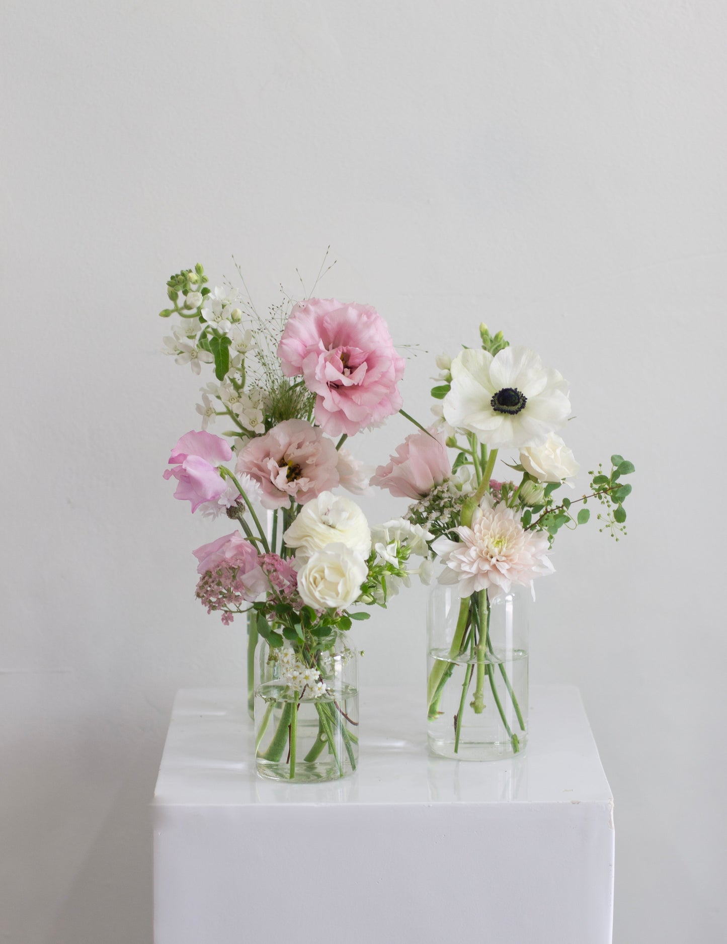 Glass Bud Vase, Set of 3