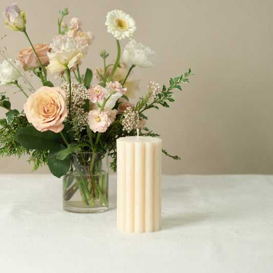 Field Kit Floral Pillar Candle