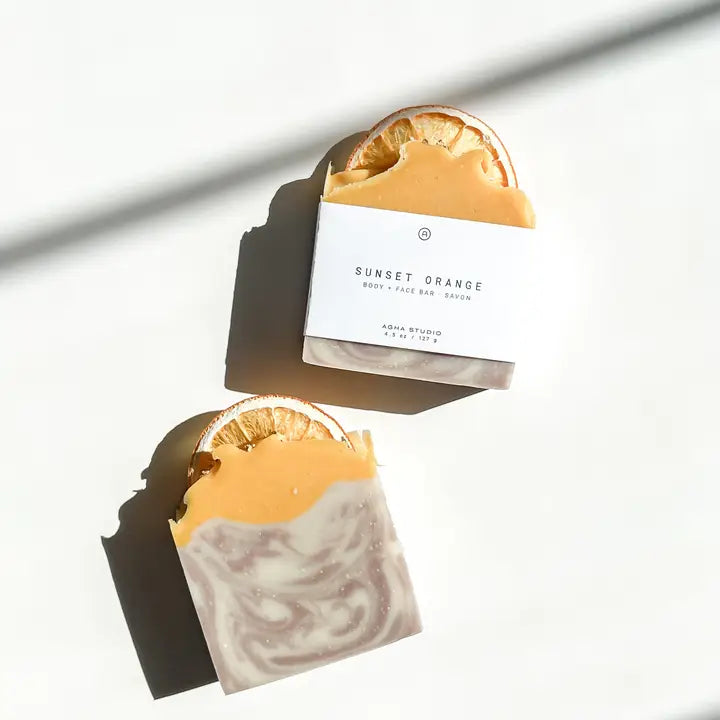 Sunset Orange Body + Face Bar