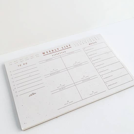Weekly List Pad
