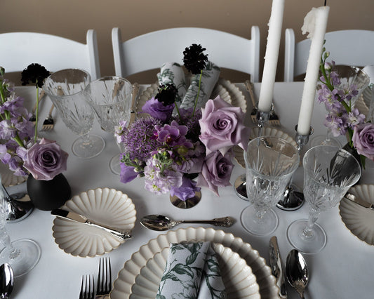 Lavender + Chocolate: A Tablescape Mood