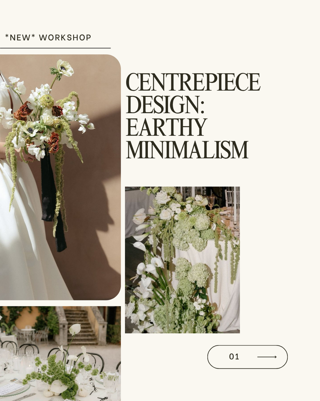 Centrepiece Design: Earthy Minimalism - Wednesday, July 16 at 5pm