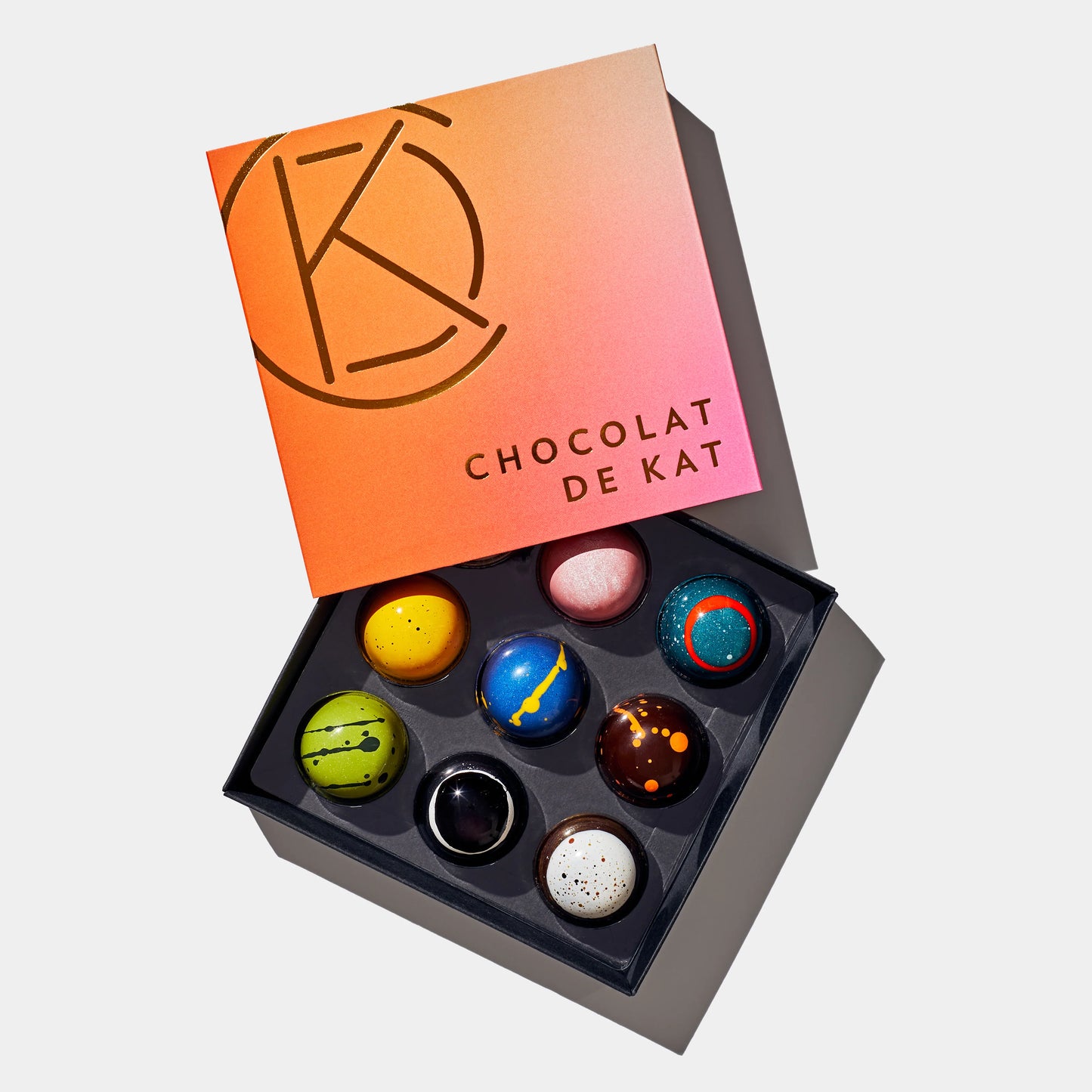 9-Piece Artisanal Chocolates by Chocolat de Kat