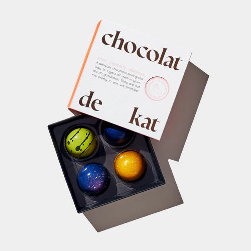 4-Piece Artisanal Chocolates by Chocolat de Kat