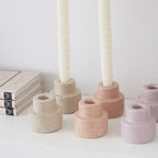 Piedra Candleholder, Off-White