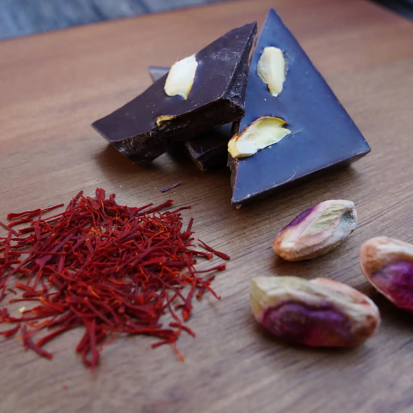 Kaaj Artisan Chocolate - Saffron & Pistachio 75% Dark