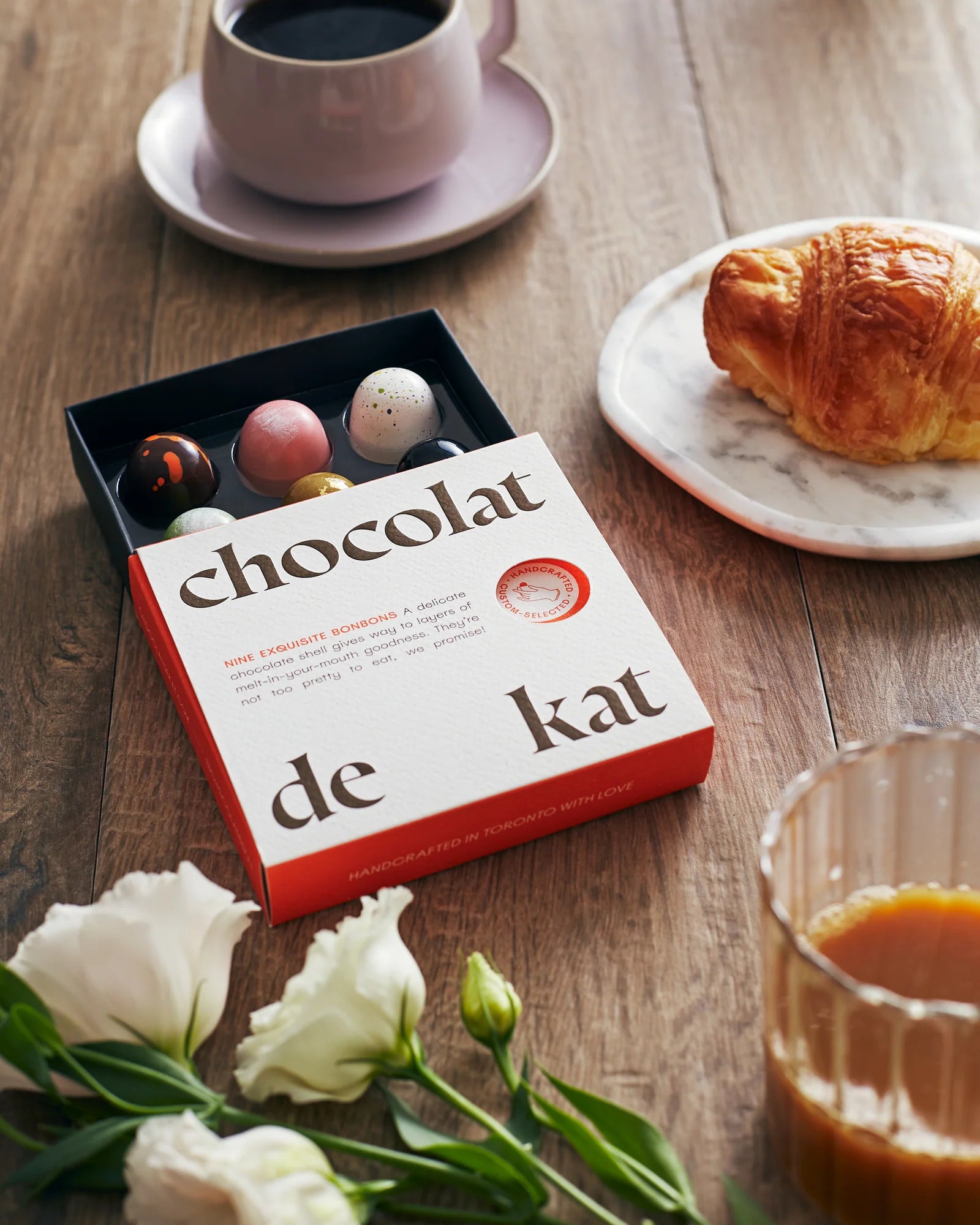 9-Piece Artisanal Chocolates by Chocolat de Kat