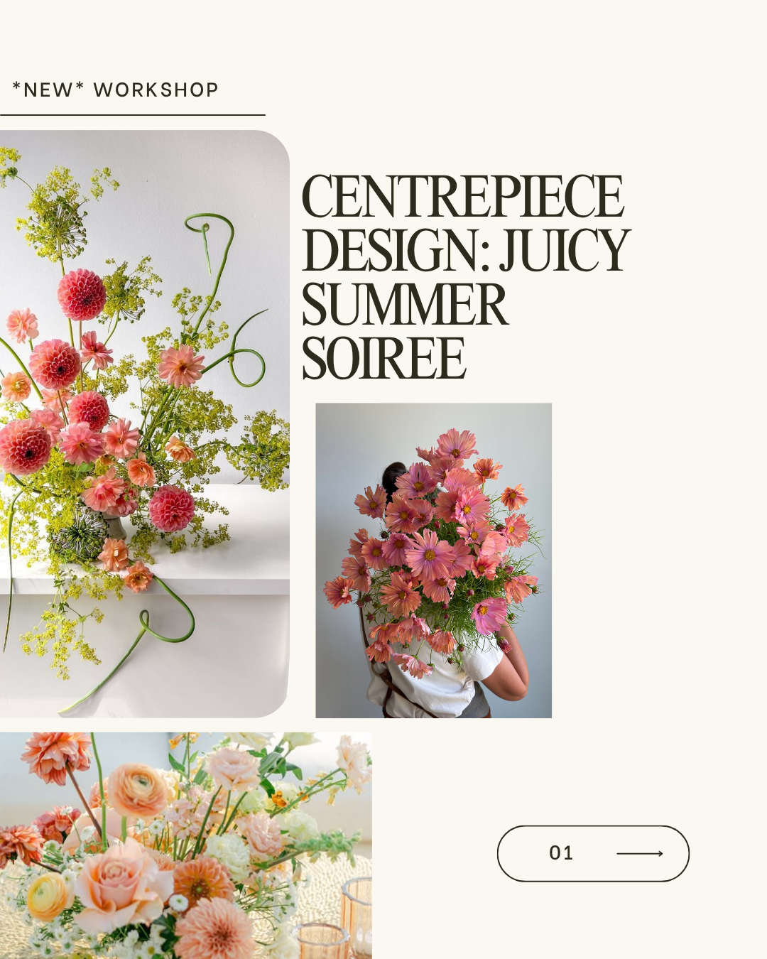 Centrepiece Design: Juicy Summer Soiree - Thursday, August 28 @ 5pm