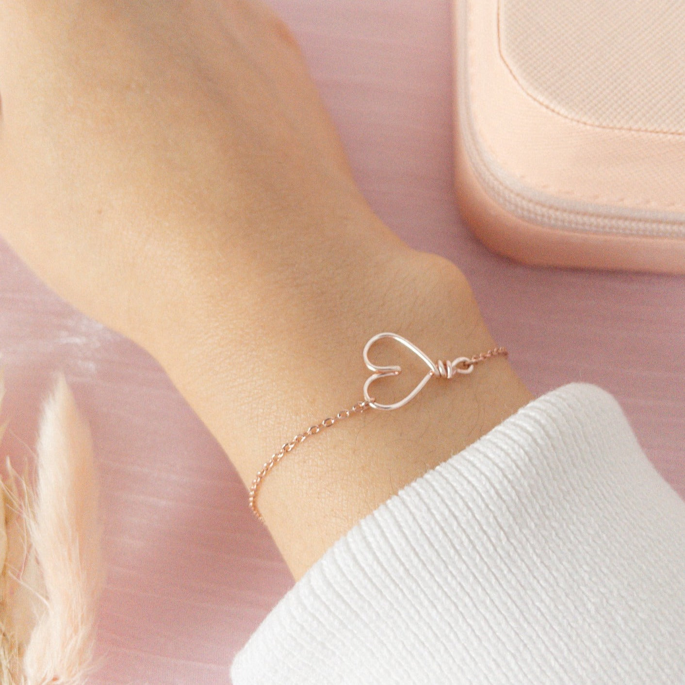 14K Heart Friendship Bracelet