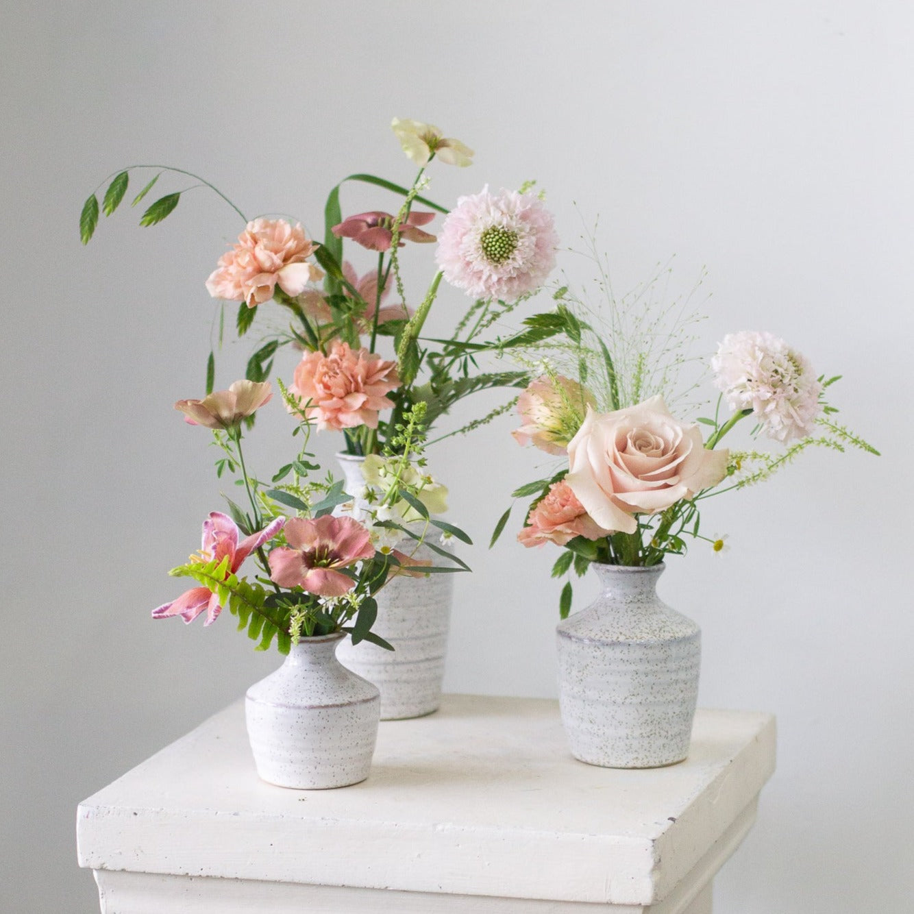 Ceramic Bud Vase, Set of 3