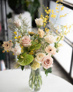 Tall Sympathy Glass Vase