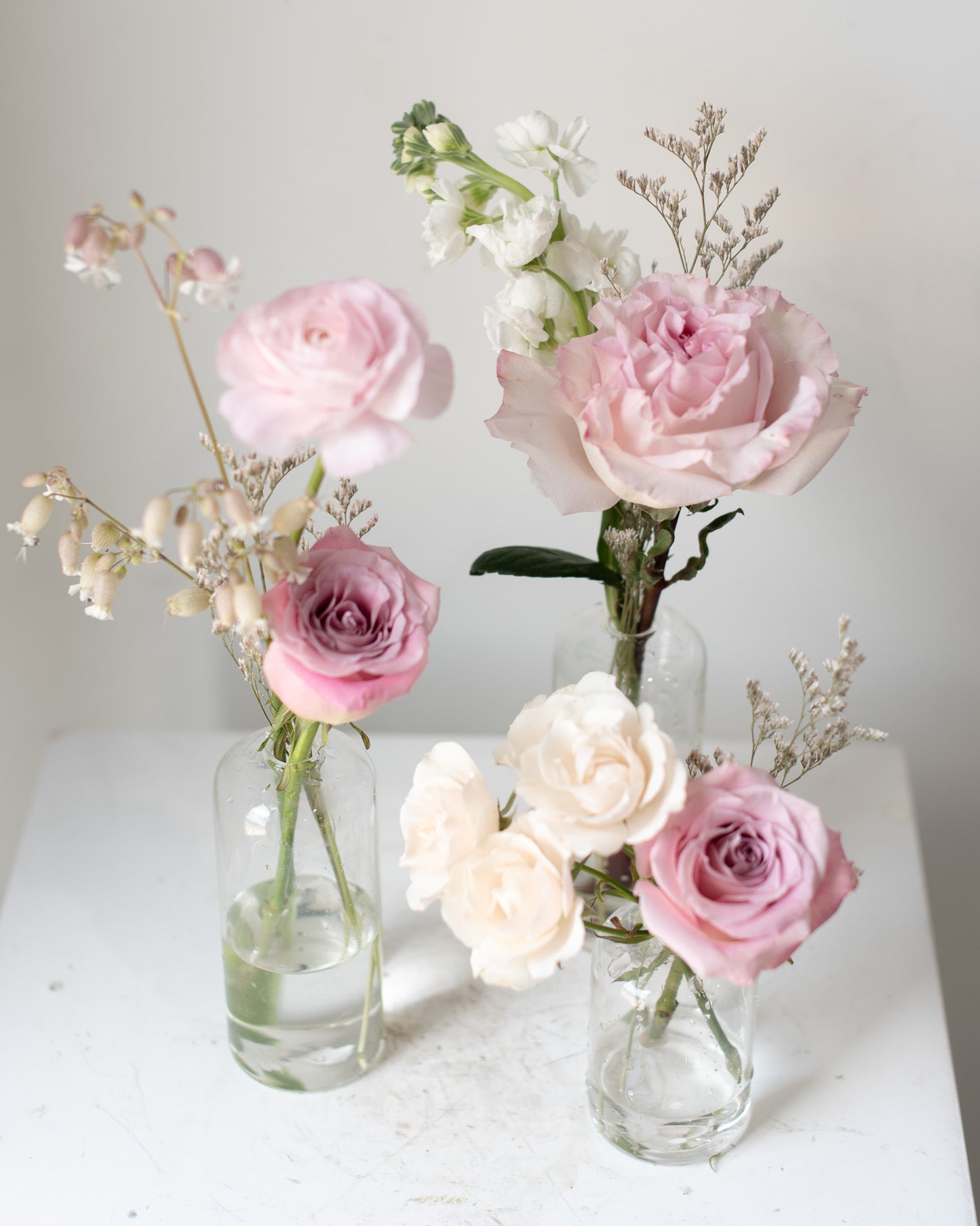 Glass Bud Vase, Set of 3