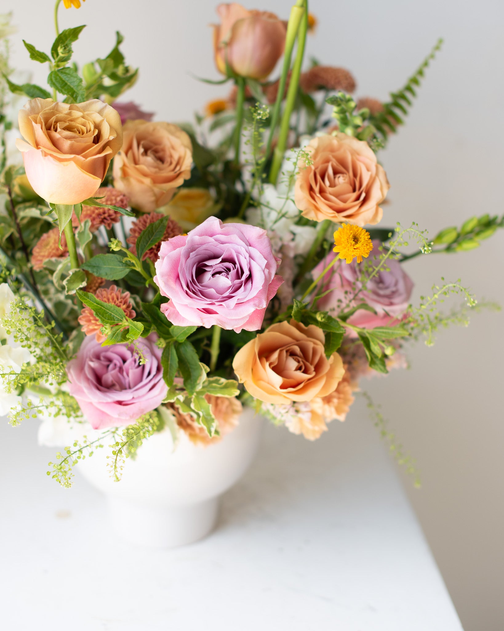 Wild Garden Footed Vase