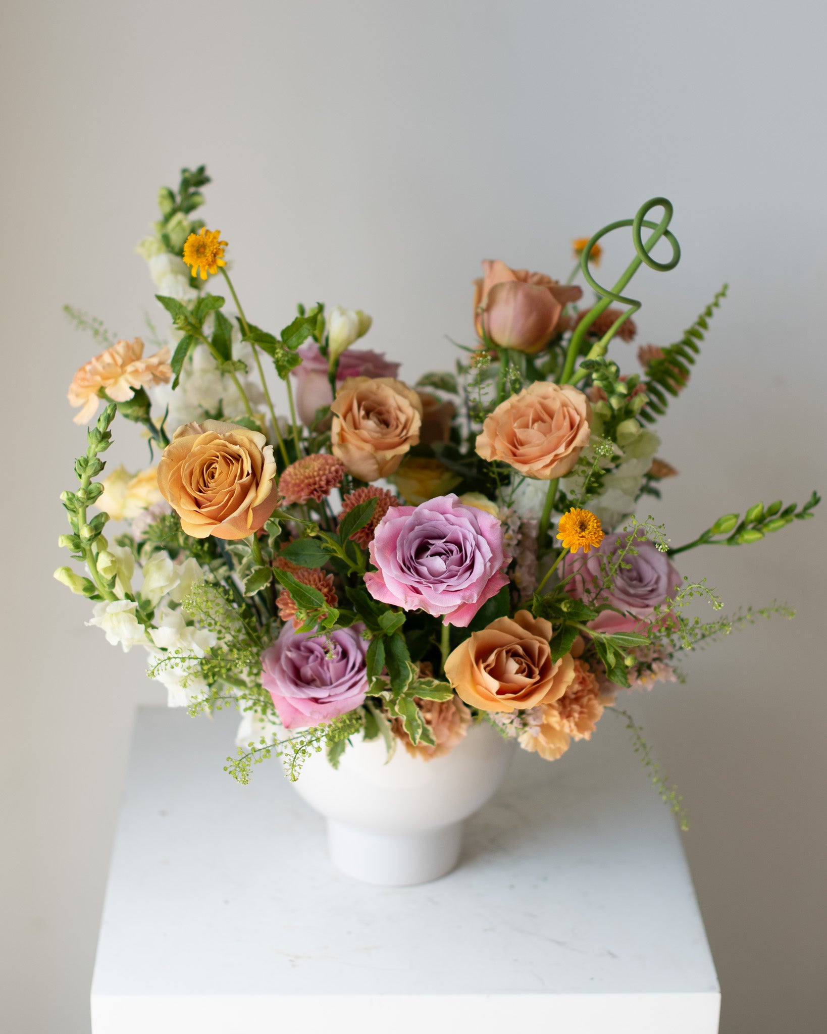 Wild Garden Footed Vase