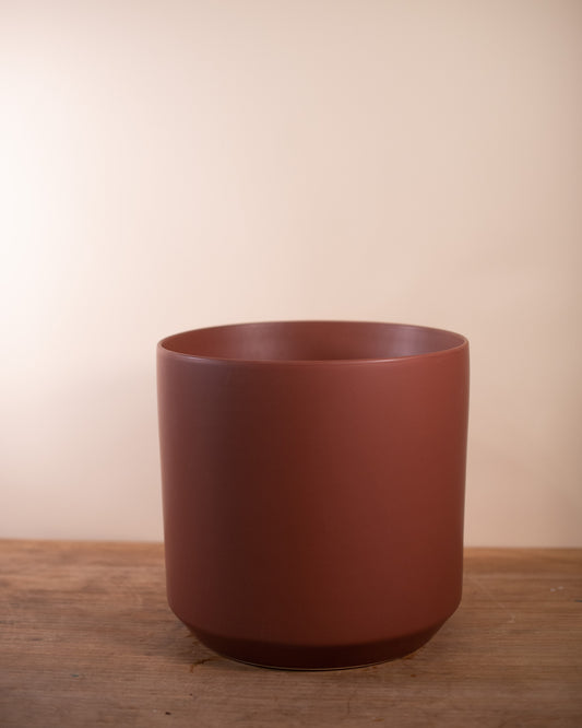 Kendall Pot in Brown, 12" x 11.75"