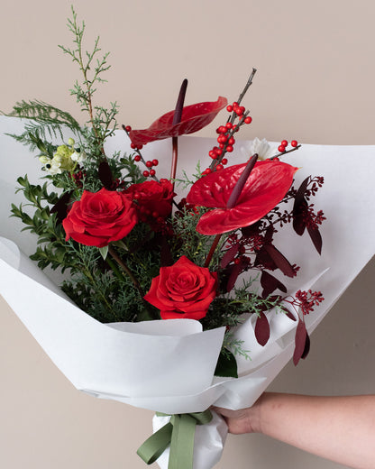 Hand-Tied Bouquet - Holiday Edition