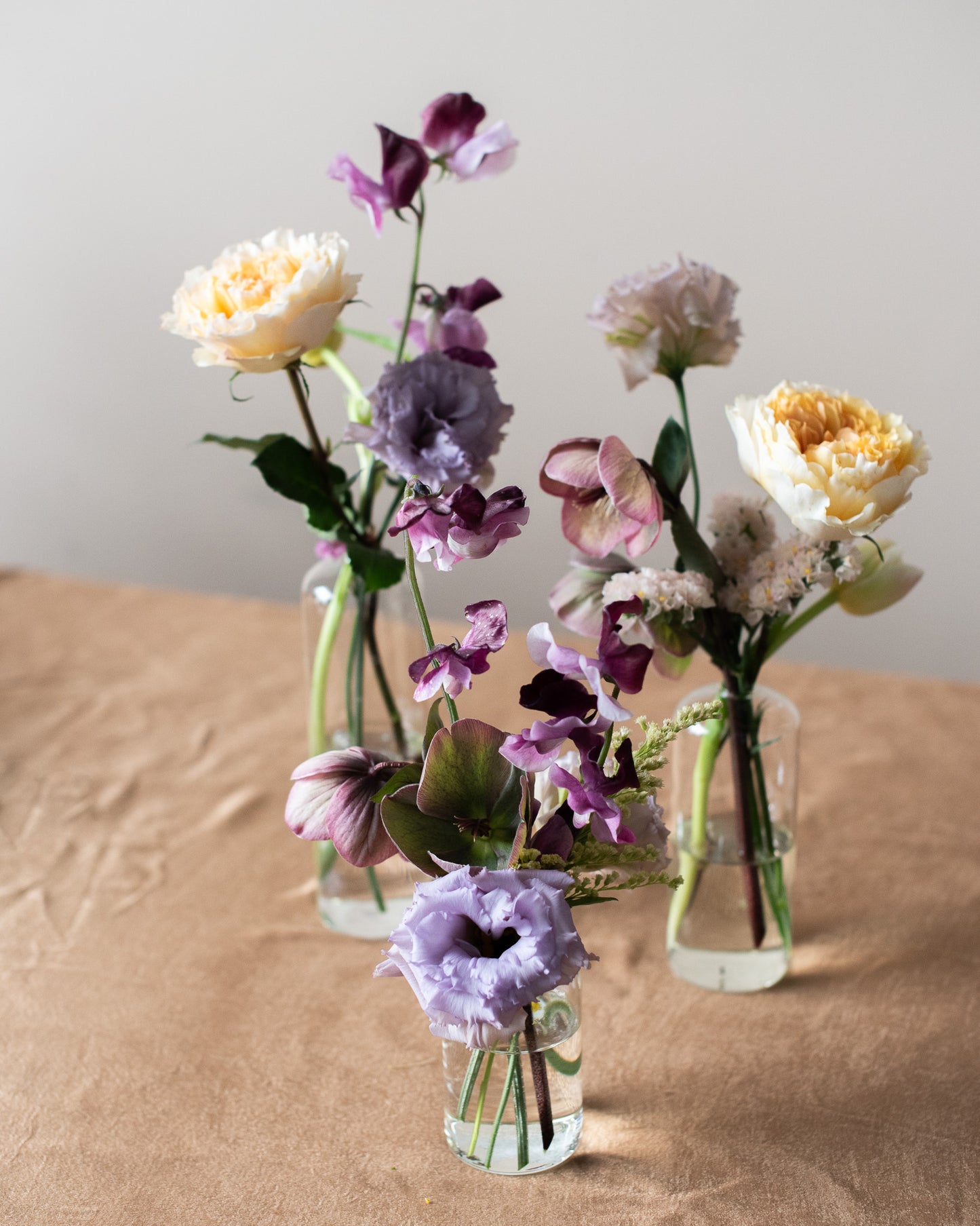 Glass Bud Vase, Set of 3