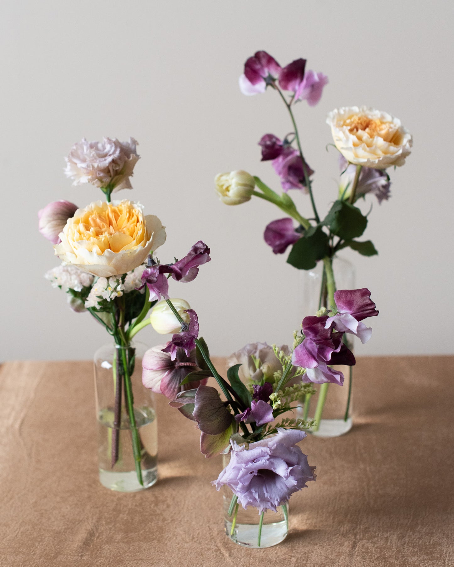 Glass Bud Vase, Set of 3