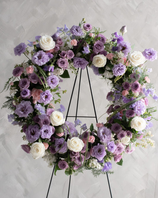 Lavender Blooms - Round Wreath