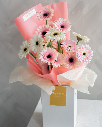 Wrapped Daisy Bouquet