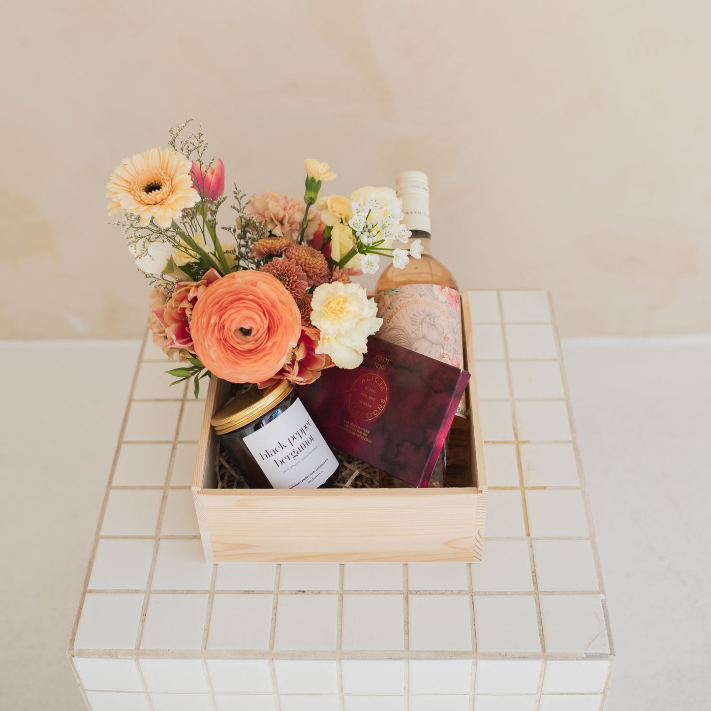Self-Care + Flowers Gift Box