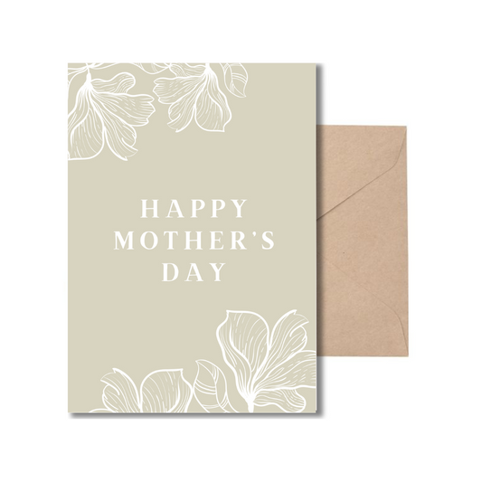 Happy Mother's Day Sage Green Card