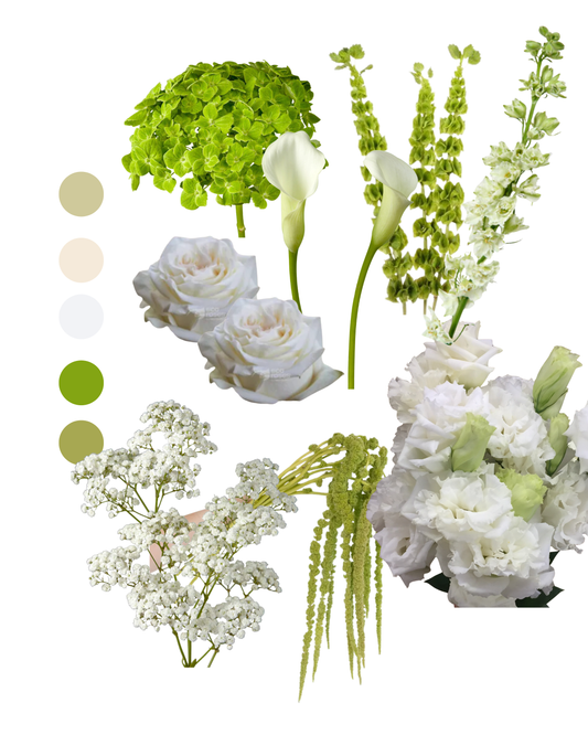 "Modern Green & White" Floral Workshop - Sat. June 13 @ 11am