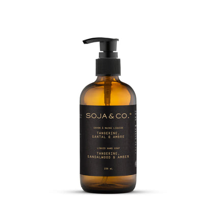 SOJA&CO Liquid Hand Soap - Tangerine, Sandalwood & Amber