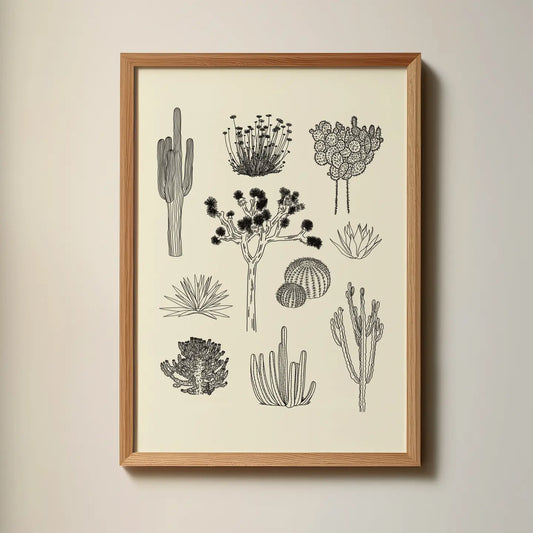 Desert Cacti Art Print