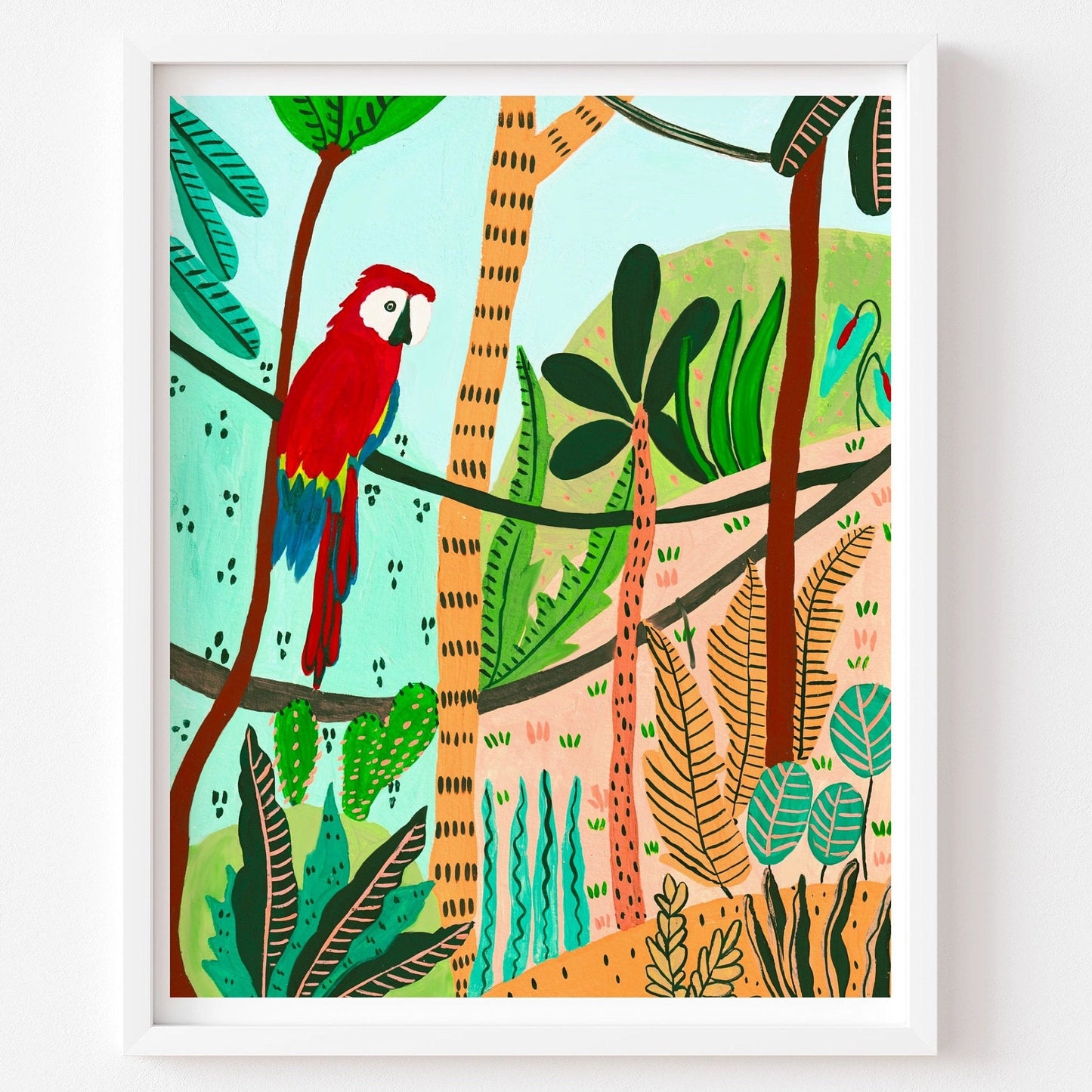 Scarlet Macaw, the Lonely Parrot