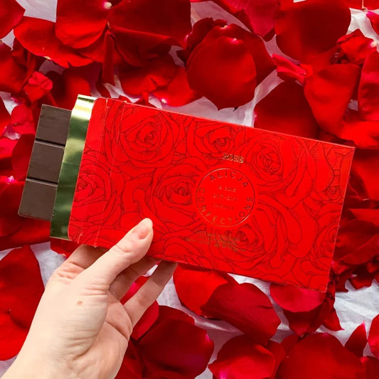 Rose Dark Postcard Chocolate Bar