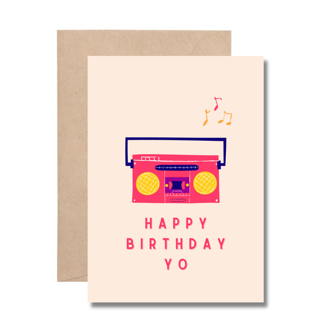 Happy Birthday Yo Card