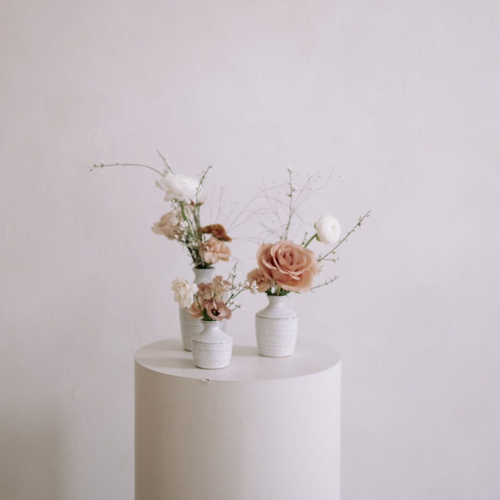 Ceramic Bud Vase, Set of 3