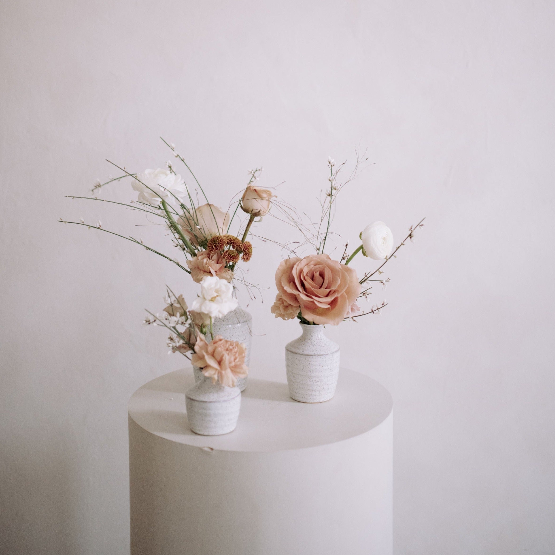 Ceramic Bud Vase, Set of 3