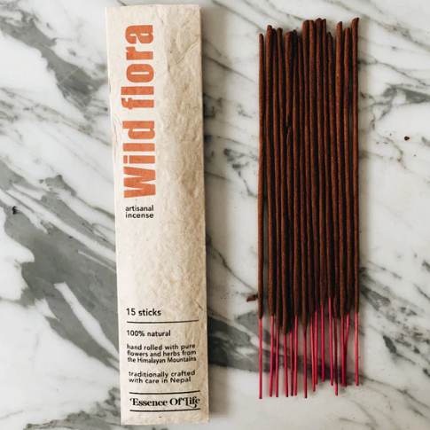 Handcrafted 100% Natural Artisanal incense, Wild Flora